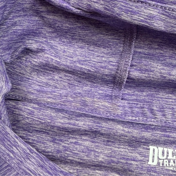 Duluth Trading Hoodie Pullover Sweatshirt Armachillo Cooling Heather Purple Knit - Picture 6 of 7